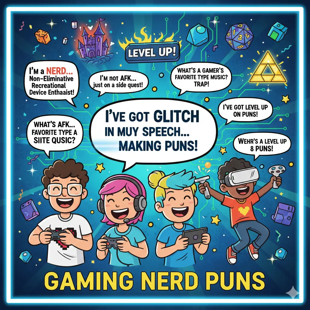 Gaming Nerd Puns