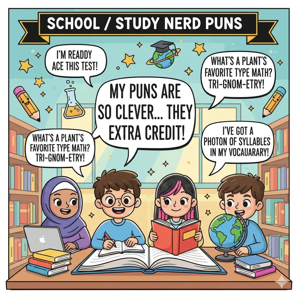School / Study Nerd Puns