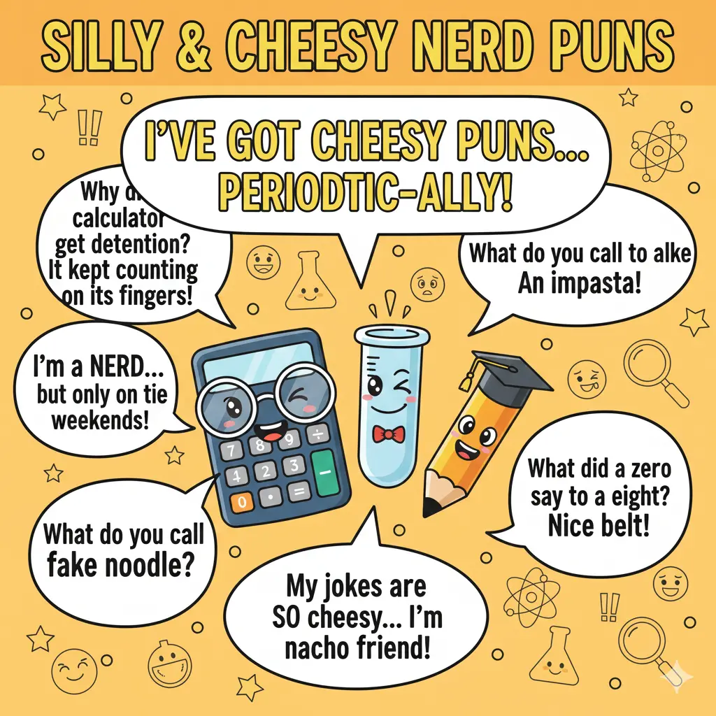 Silly & Cheesy Nerd Puns