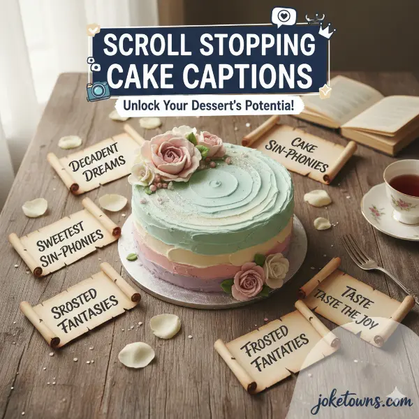 Scroll Stopping Cake Captions