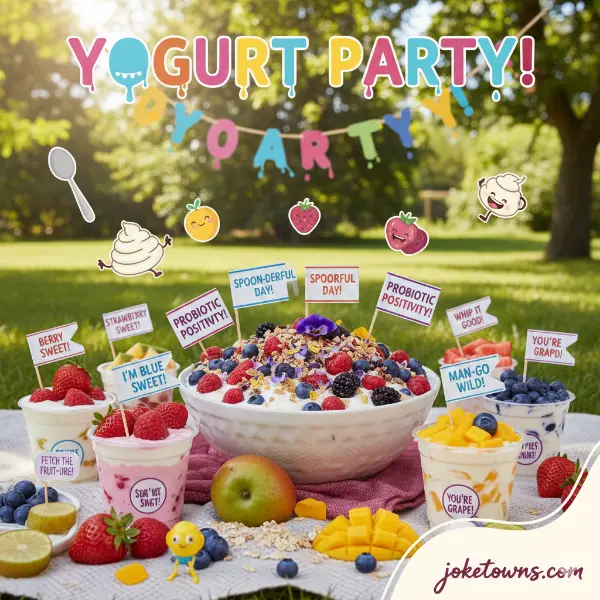 Yogurt Party Puns
