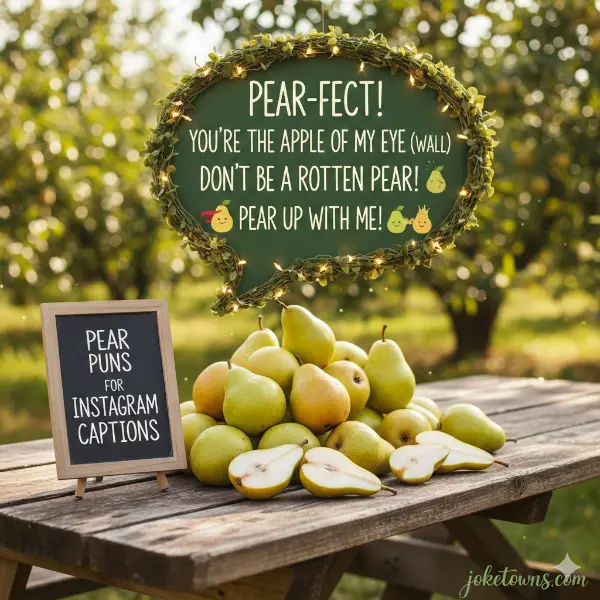Pear Puns for Instagram