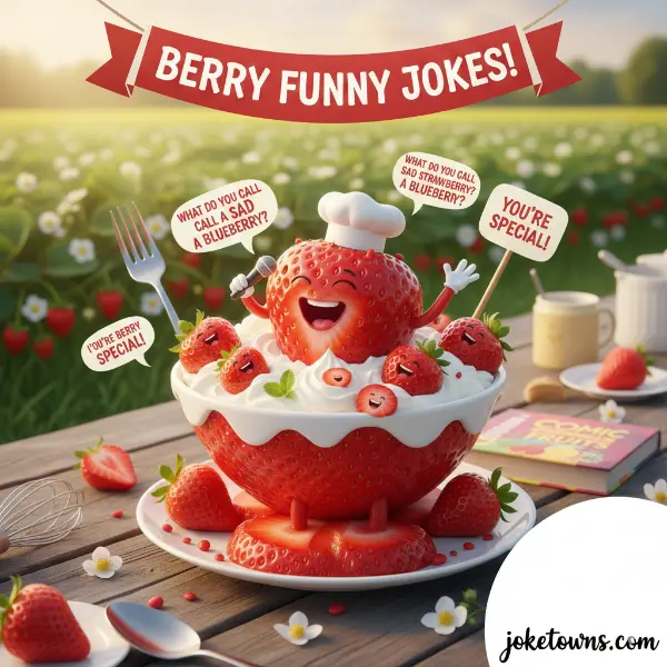 Strawberry Dessert Puns