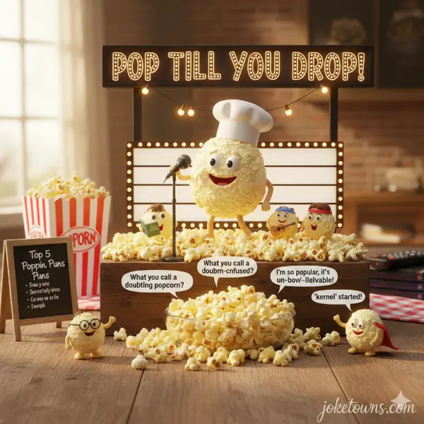 Funny Popcorn Puns