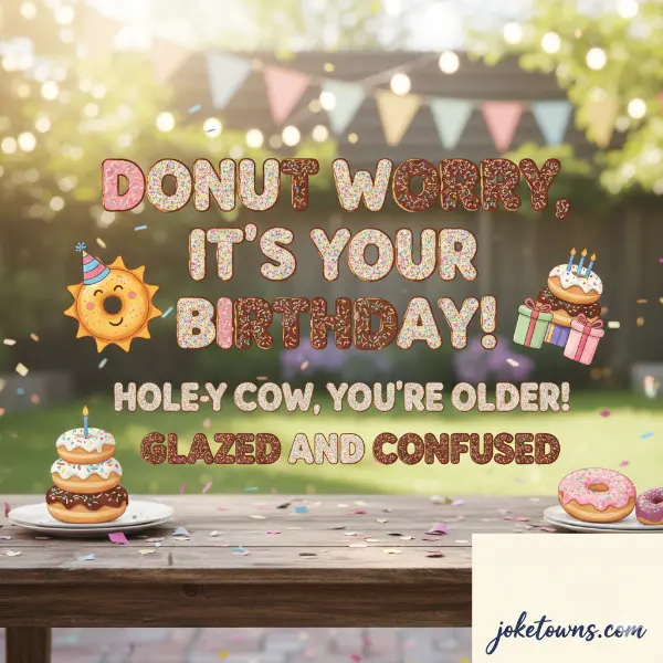 Birthday Donut Puns
