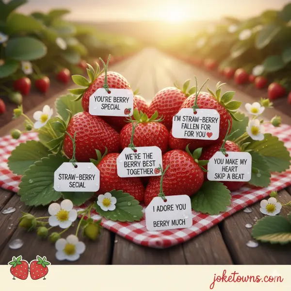 Romantic Strawberry Puns
