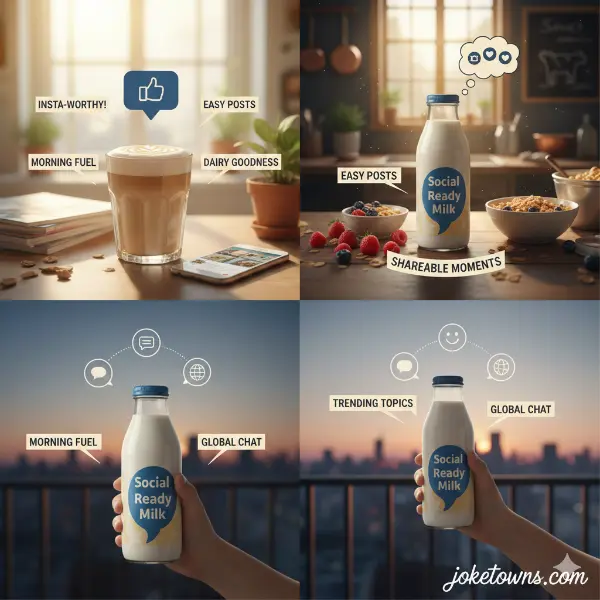 Social Ready Milk Captions
