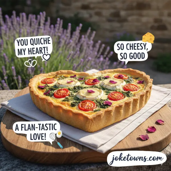 Romantic Quiche Puns
