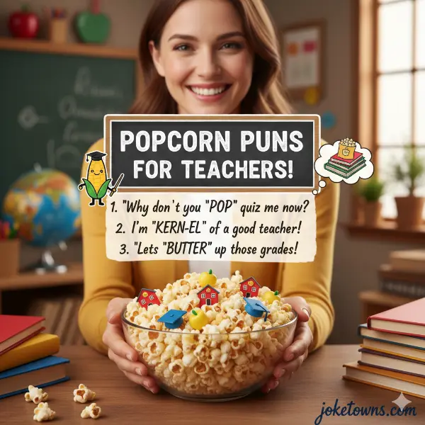 Popcorn Puns for Teachers
