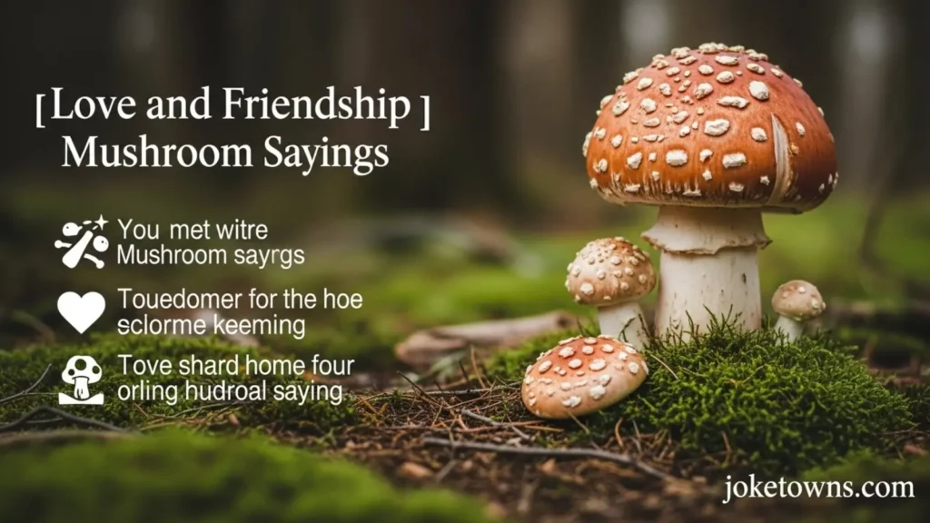 Love and Friendship Mushroom