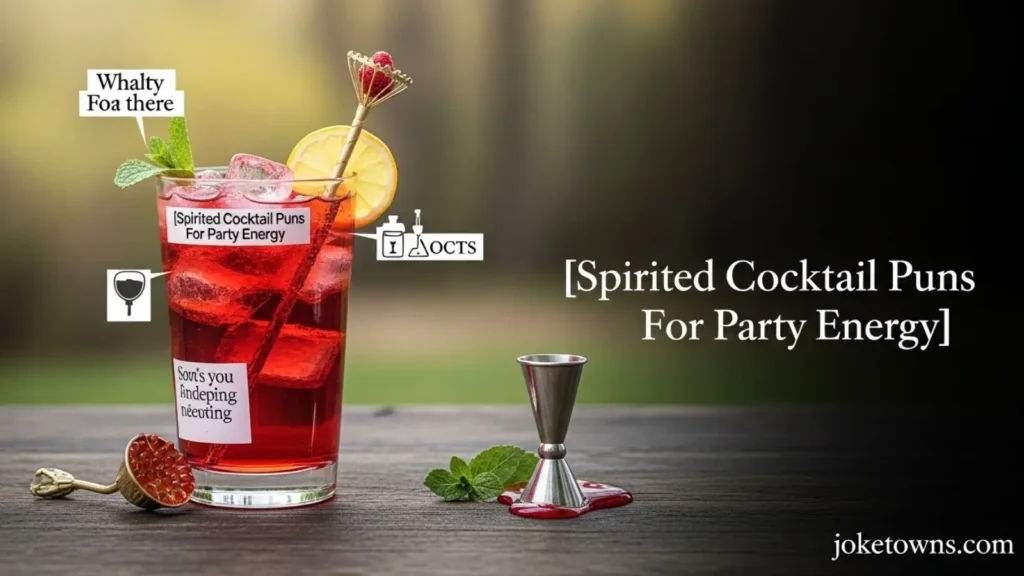 Spirited Cocktail Puns