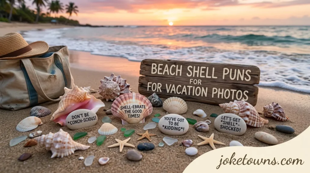 Beach Shell Puns For Vacation Photos