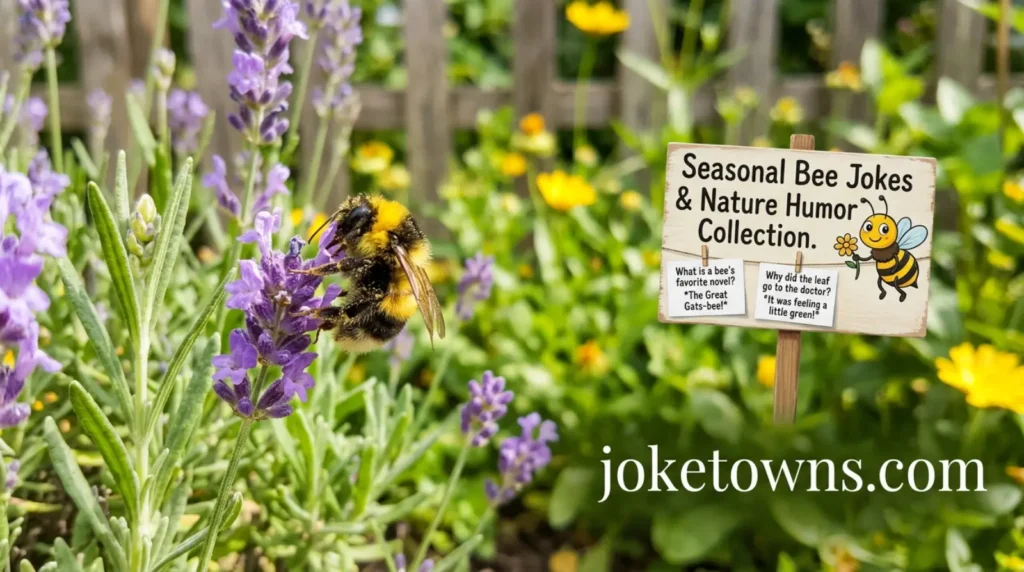 Seasonal bee jokes and nature humor collection