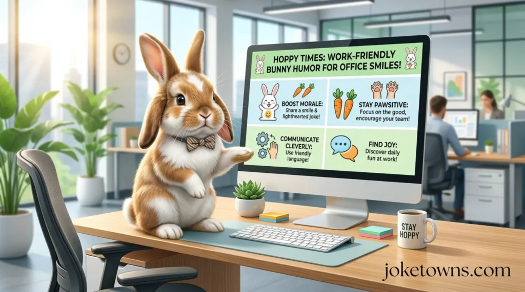 Work Friendly Bunny Humor for Office Smiles