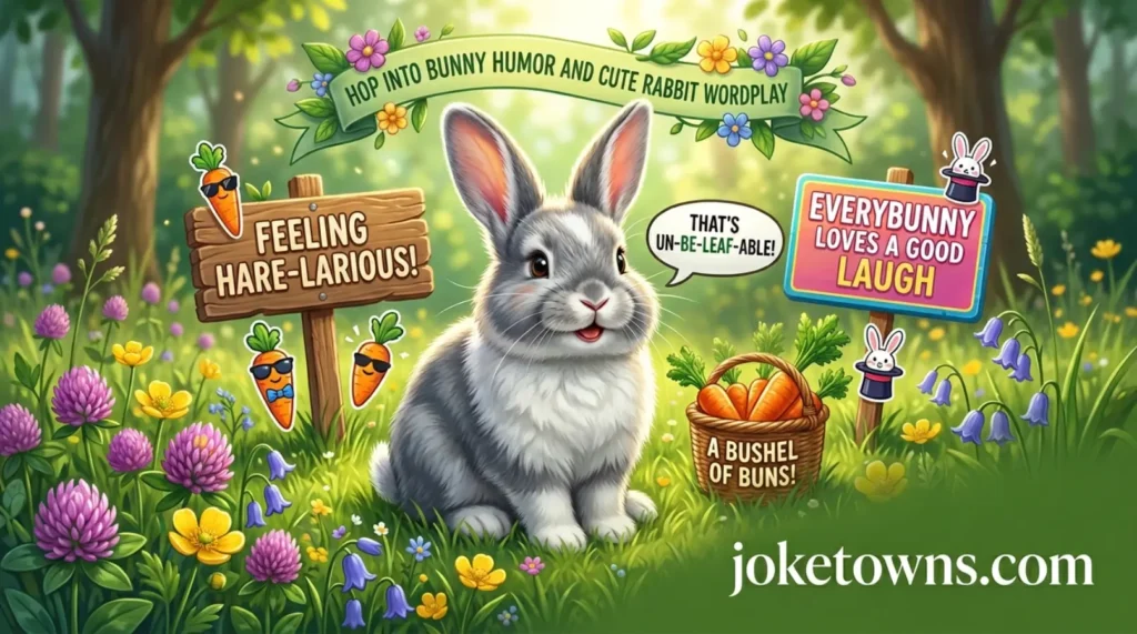 Hop Into Bunny Humor and Cute Rabbit Wordplay