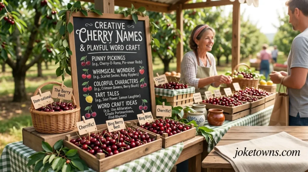 Creative cherry naming ideas and playful word craft