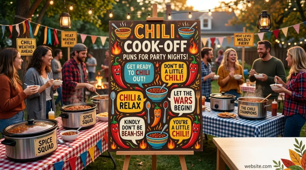 Chili Cook Off Puns For Party Nights