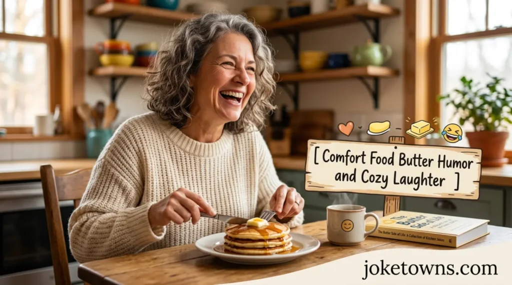 Comfort Food Butter Humor and Cozy Laughter