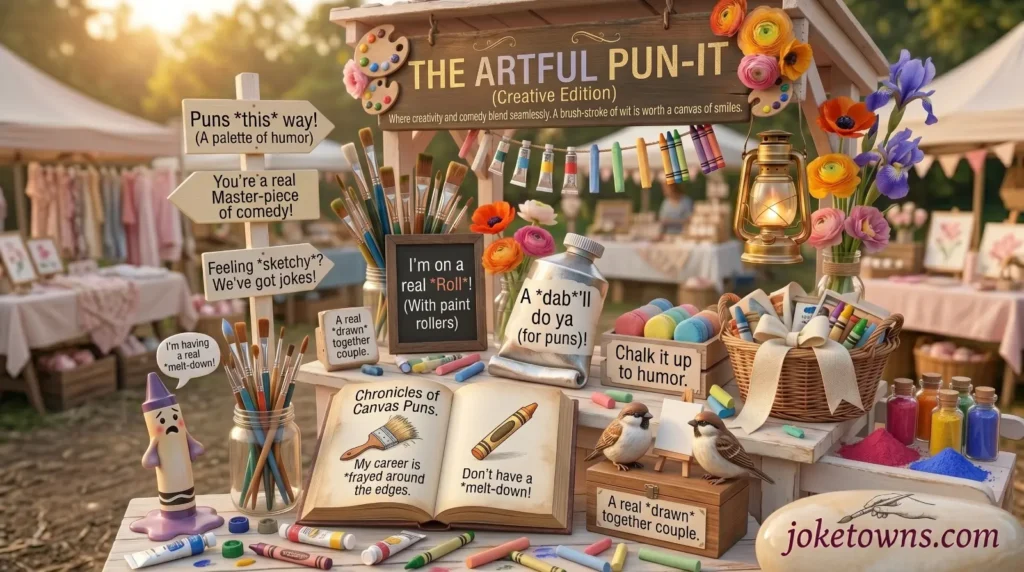 Artistic Paint And Crayon Humor