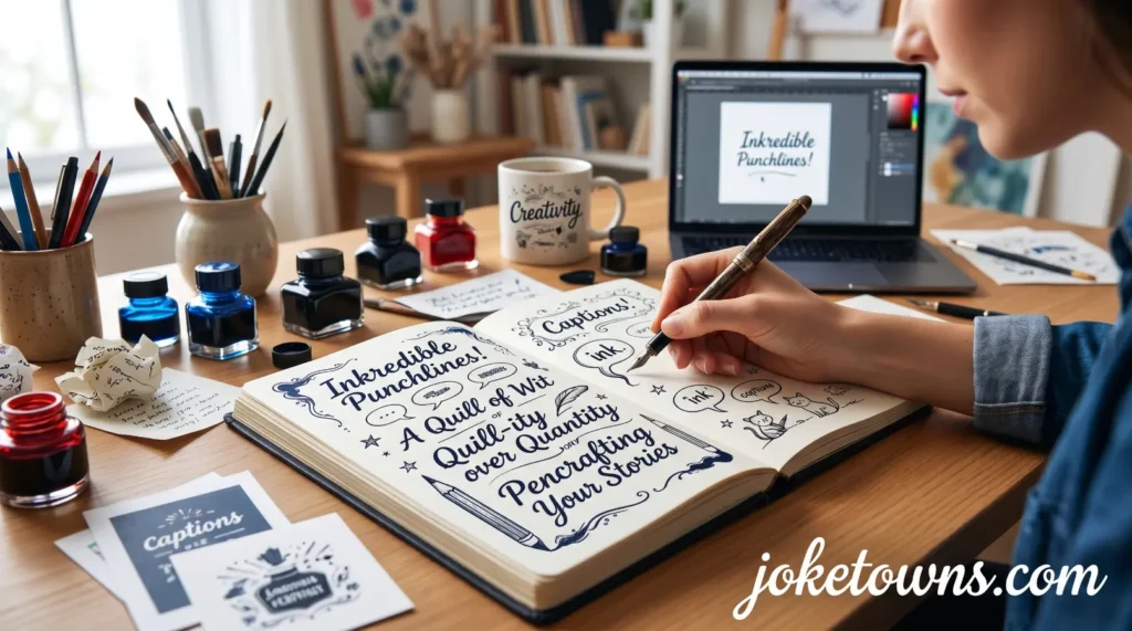 Creative Ink Wordplay Captions
