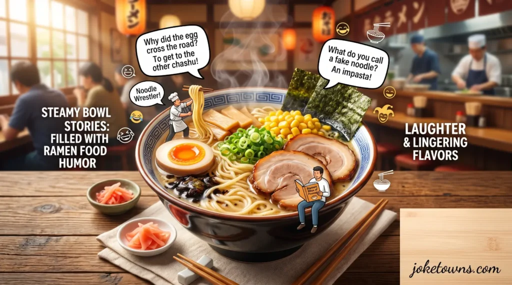 Steamy Bowl Stories Filled With Ramen Food Humor