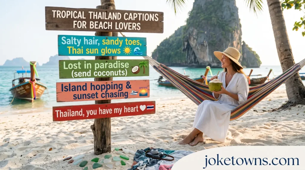 Tropical Thailand Captions For Beach Lovers.