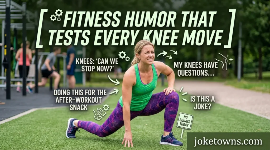 Fitness Humor That Tests Every Knee Move