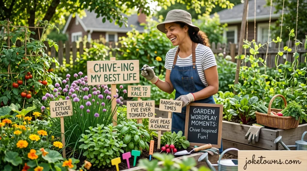 Chive Inspired Garden Fun Wordplay Moments