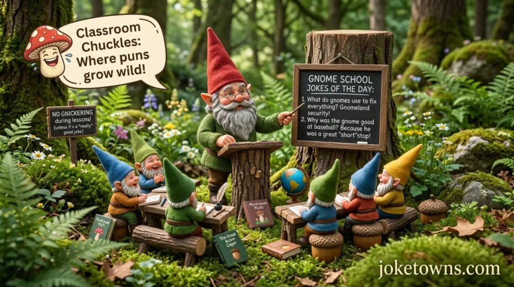 School friendly gnome classroom humor set