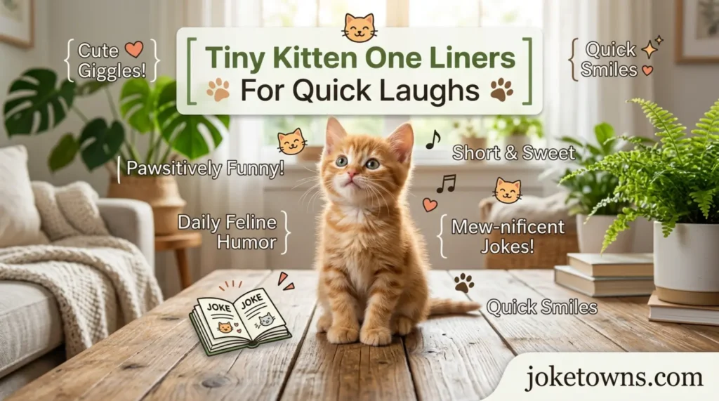 Tiny Kitten One Liners For Quick Laughs