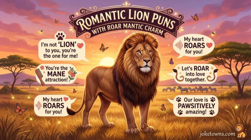 Romantic Lion Puns With Roar Mantic Charm