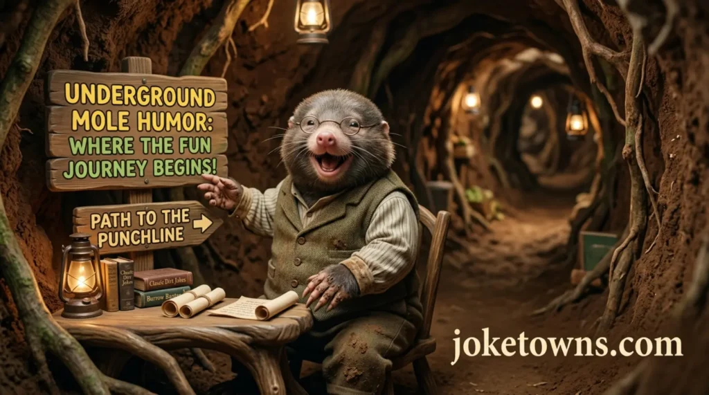 Underground Mole Humor That Starts the Fun Journey