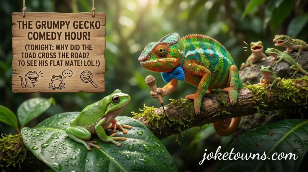 Reptile amphibian joke humor for unique fun