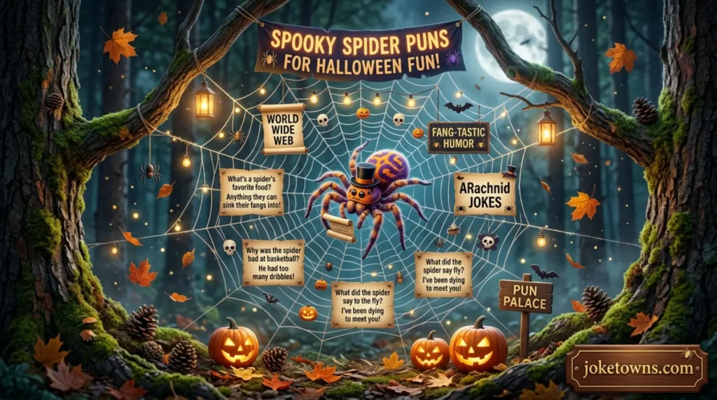 Spooky Spider Puns For Halloween Fun
