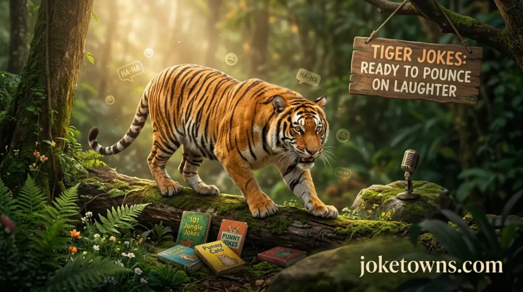 Tiger Jokes Ready To Pounce On Laughter