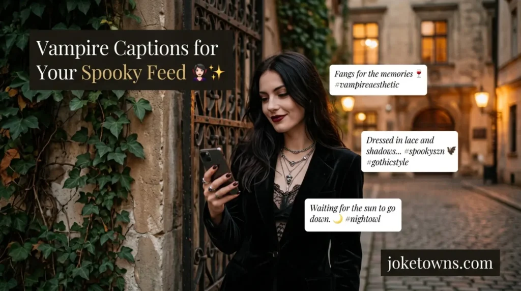 Vampire Instagram Captions for Spooky Aesthetic Posts