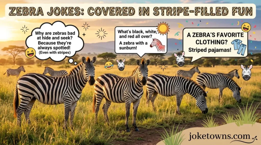 Zebra Jokes Covered In Stripe Filled Fun
