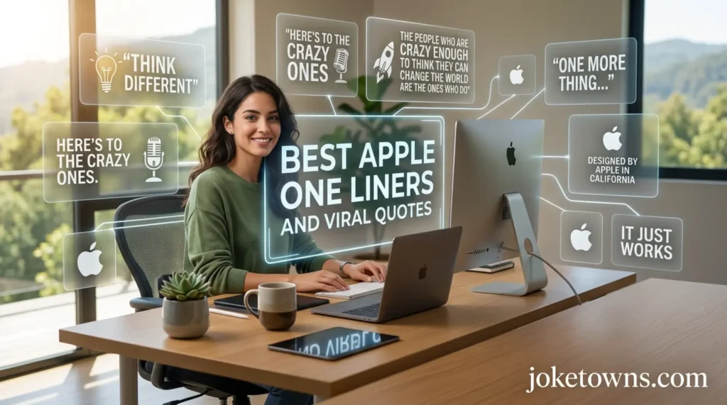 Best Apple One Liners and Viral Quotes