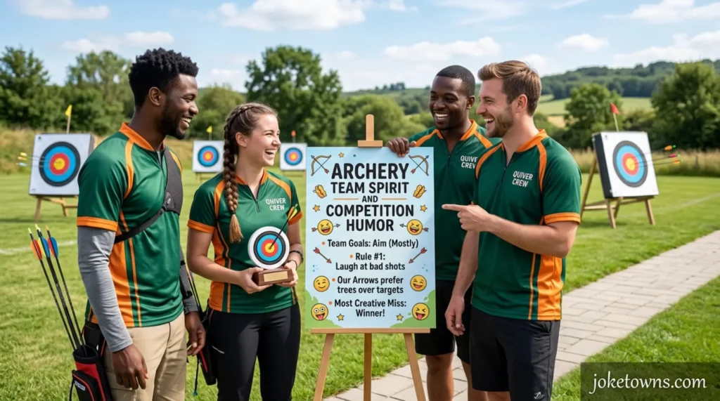 ARCHERY TEAM SPIRIT AND COMPETITION HUMOR