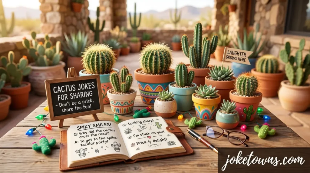 Cute cactus jokes for social sharing