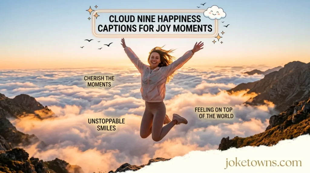 Cloud Nine Happiness Captions for Joy Moments