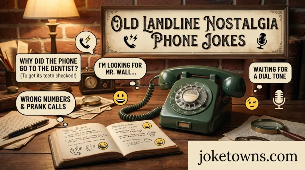 Old landline nostalgia phone jokes