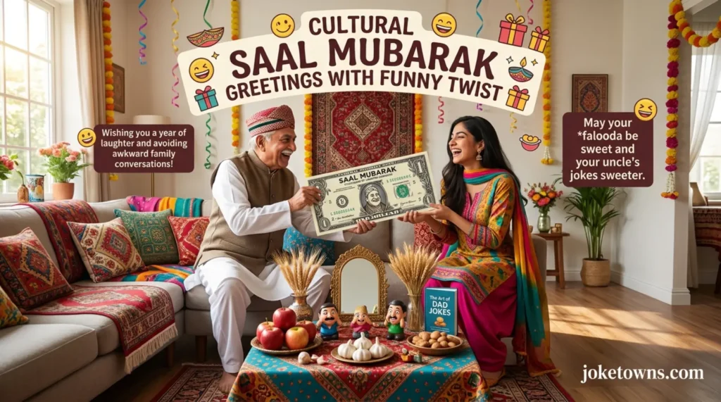 Cultural Saal Mubarak Greetings With Funny Twist