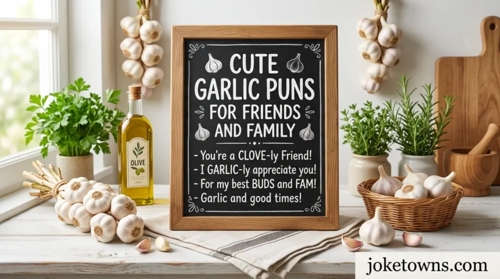 Cute Garlic Puns for Friends and Family