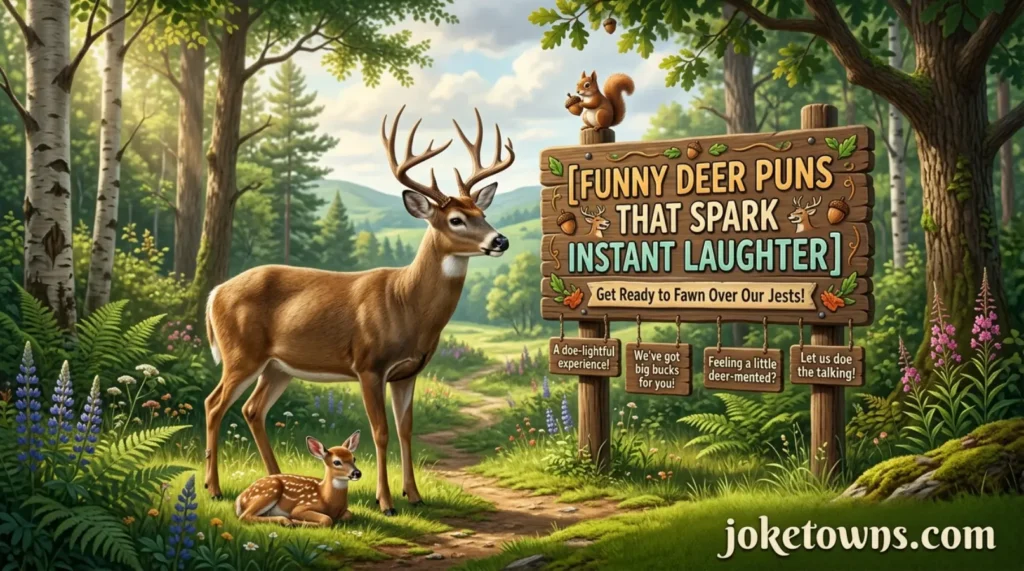Funny Deer Puns That Spark Instant Laughter