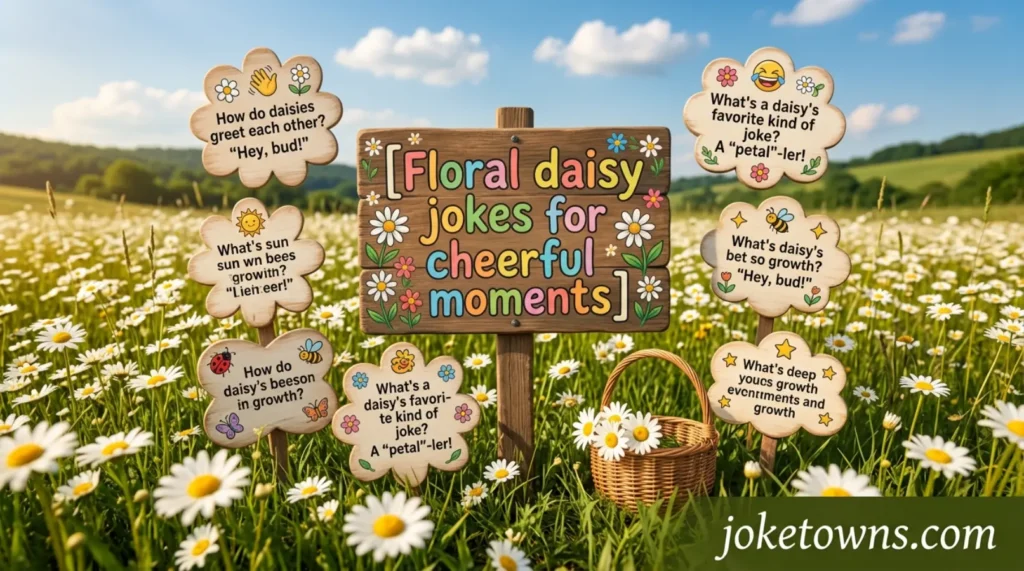 Floral daisy jokes for cheerful moments