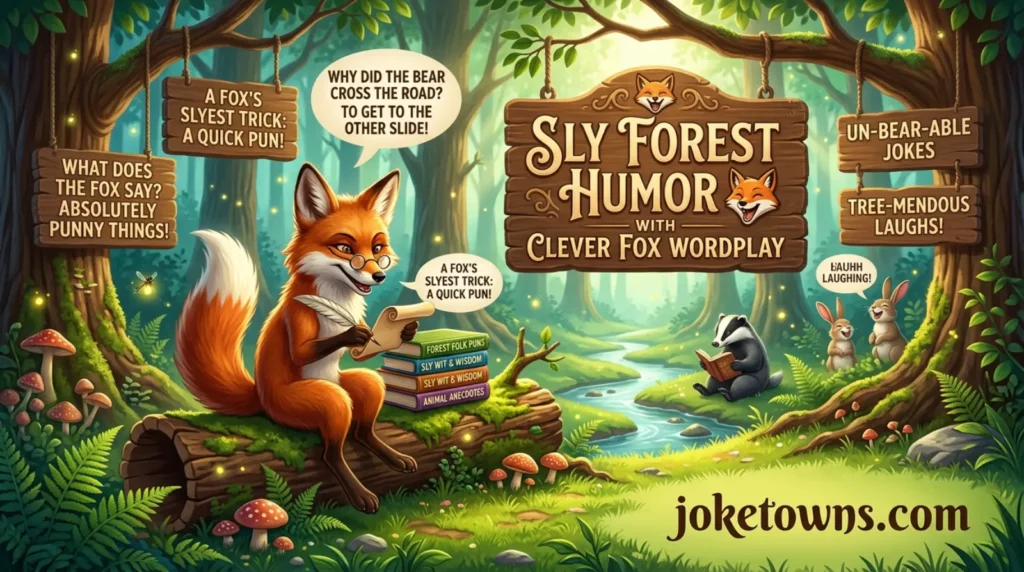 Sly Forest Humor With Clever Fox Wordplay