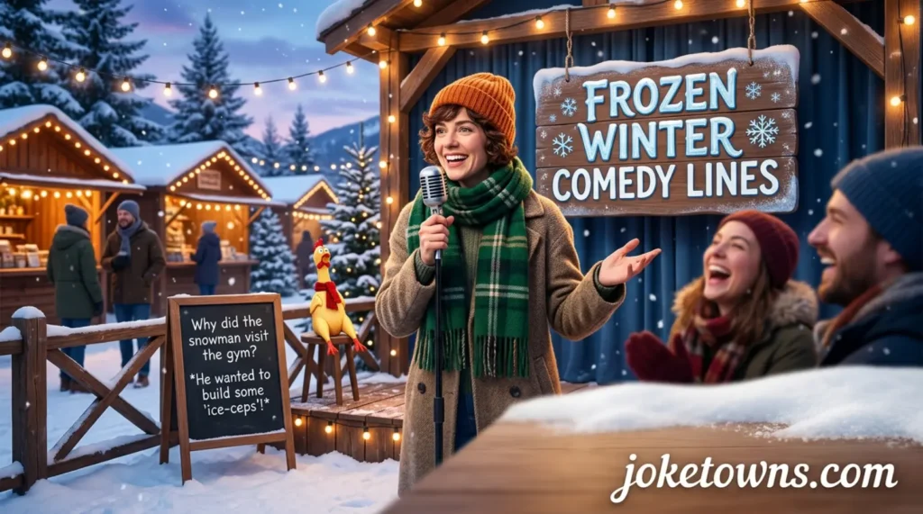 Frozen winter comedy lines