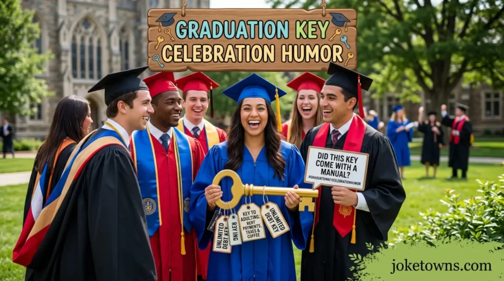 Graduation Key Celebration Humor