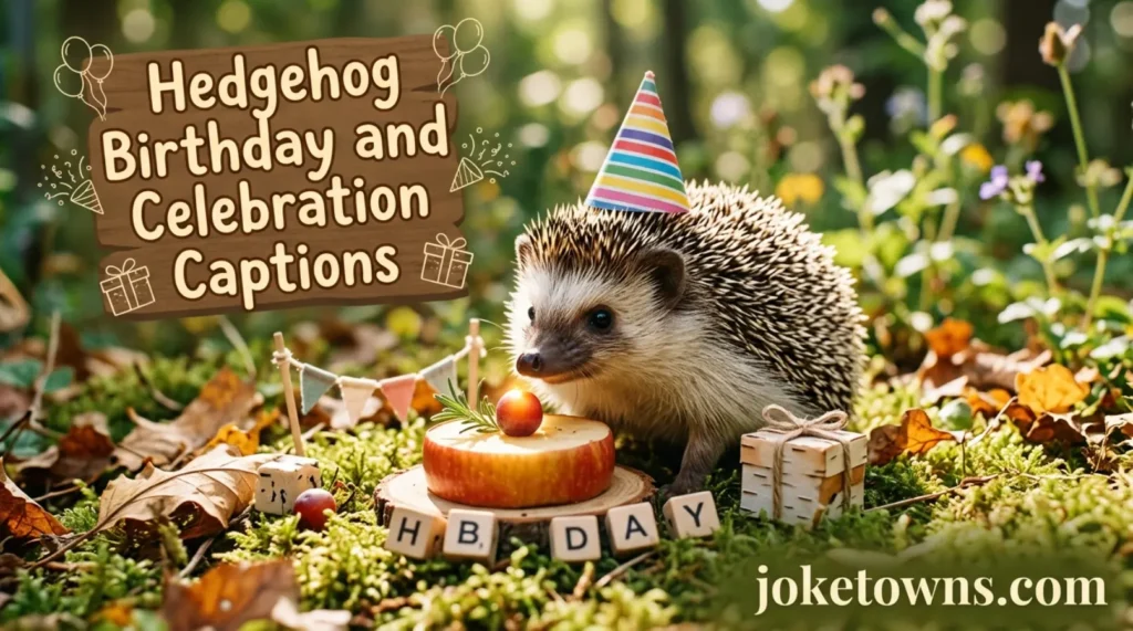 Hedgehog Birthday and Celebration Captions